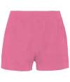 NS728 Native Spirit Ladies Terry Towel Shorts Candy Rose colour image
